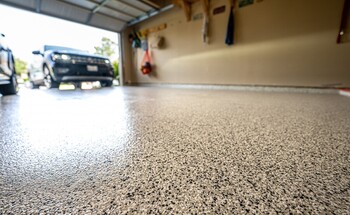 Garage floor painting by Forge Flooring & Epoxy
